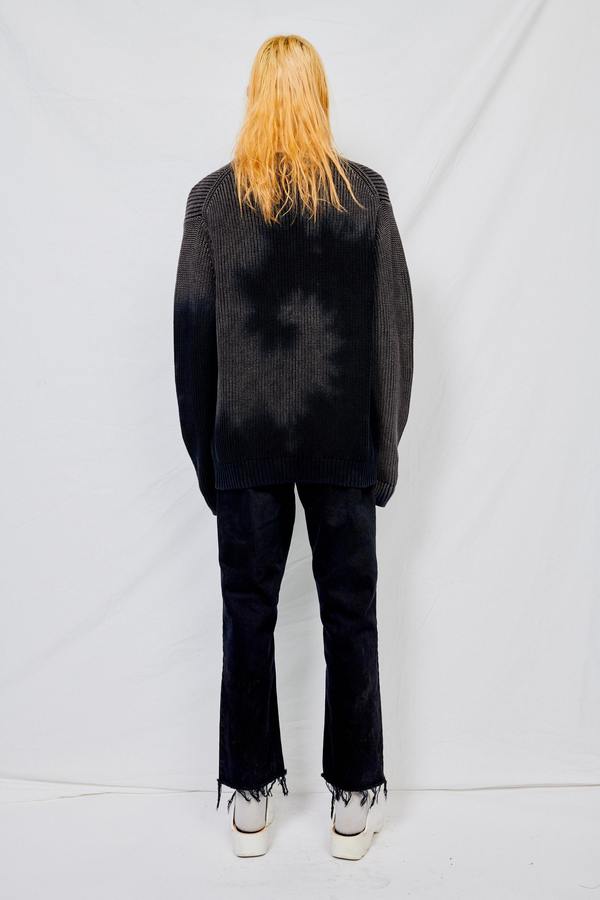 Assembly Dark Knit Tie Dye Sweater - Grey Assembly Dark Knit Tie Dye Sweater - Grey