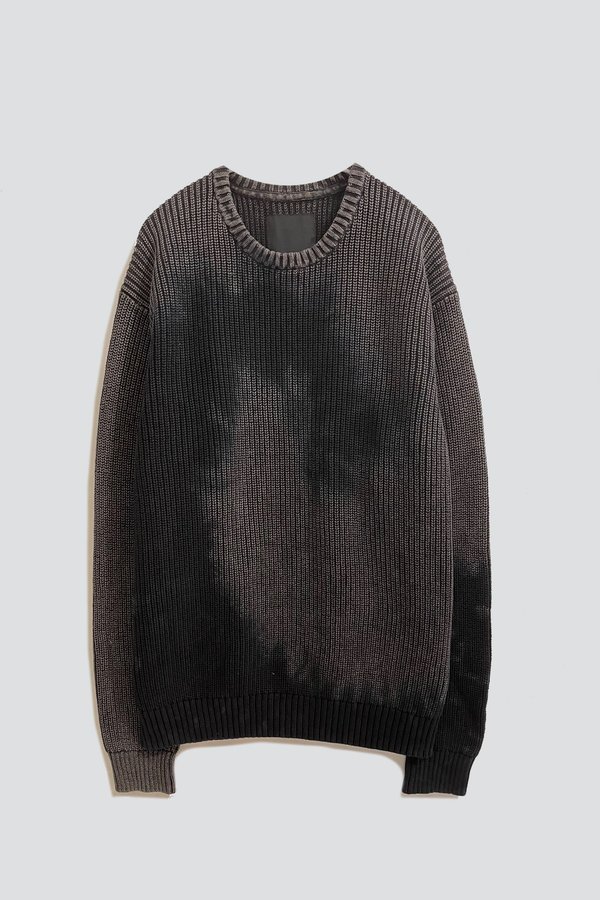 Assembly Dark Knit Tie Dye Sweater - Grey Assembly Dark Knit Tie Dye Sweater - Grey