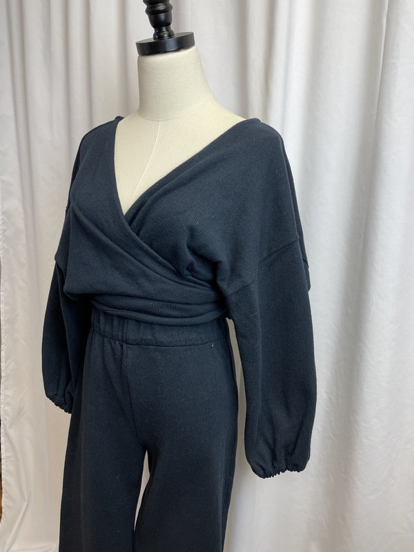 Hackwith Design House RIbbed Wrap Top (S) Hackwith Design House RIbbed Wrap Top (S)