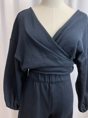 Hackwith Design House RIbbed Wrap Top (S) Hackwith Design House RIbbed Wrap Top (S)