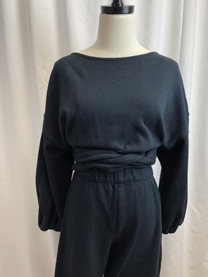 Hackwith Design House RIbbed Wrap Top (S) Hackwith Design House RIbbed Wrap Top (S)