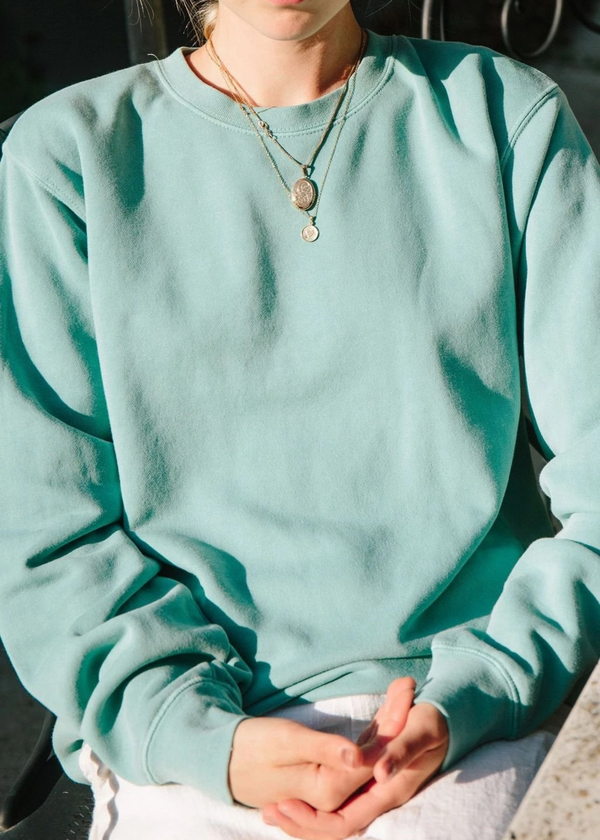 Merritt Charles Sweet caroline sweatshirt - sage Merritt Charles Sweet caroline sweatshirt - sage