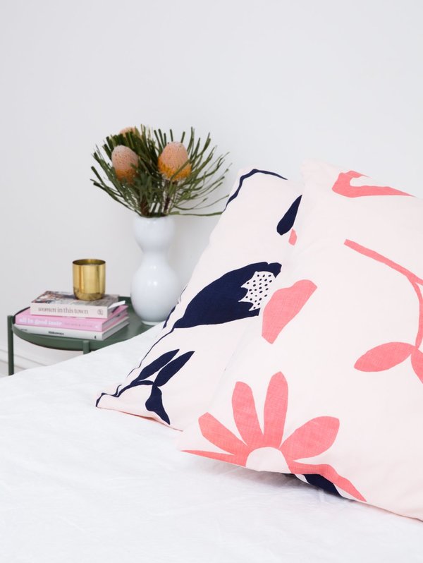 Mosey Me Floral Dreams Euro Pillowcase Set - Ink & Musk Mosey Me Floral Dreams Euro Pillowcase Set - Ink & Musk