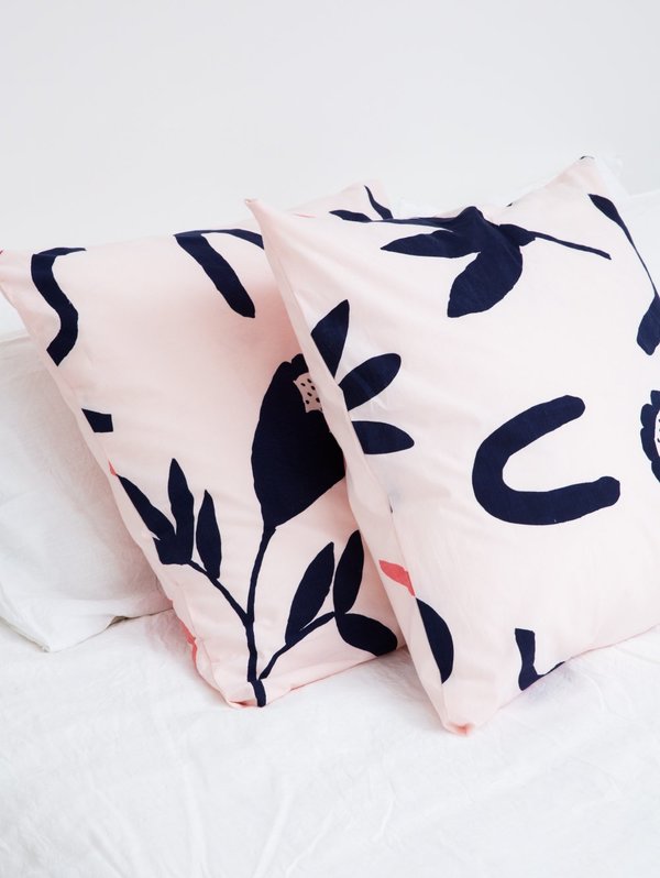 Mosey Me Floral Dreams Euro Pillowcase Set - Ink & Musk Mosey Me Floral Dreams Euro Pillowcase Set - Ink & Musk