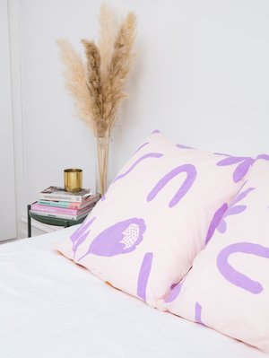Mosey Me Floral Dreams Euro Pillowcase Set - Lavender & Mustard Mosey Me Floral Dreams Euro Pillowcase Set - Lavender & Mustard