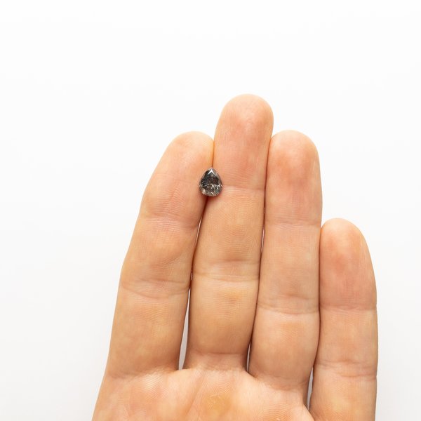 Salt and Pepper Brilliant Diamond - 1.77ct Pear Salt and Pepper Brilliant Diamond - 1.77ct Pear