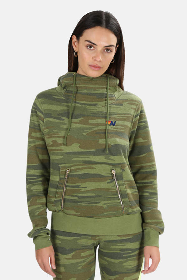Aviator Nation Ninja Pullover Hoodie Sweater - Camo Aviator Nation Ninja Pullover Hoodie Sweater - Camo