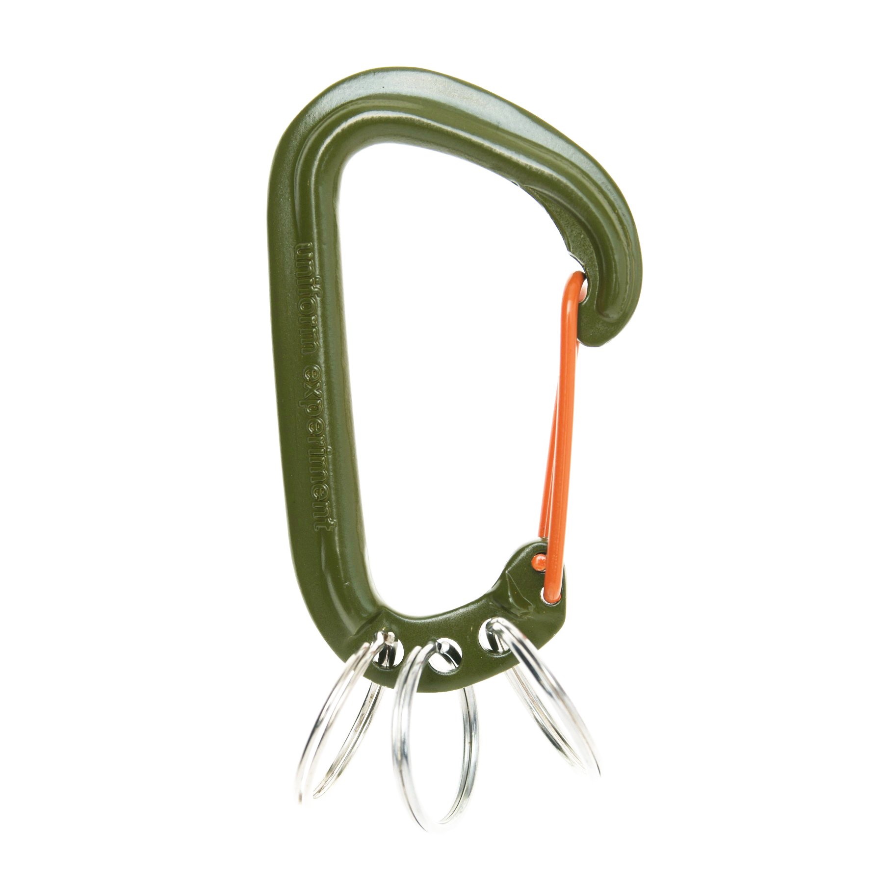 Uniform Experiment Aluminium Carabiner keychain - Khaki | Garmentory