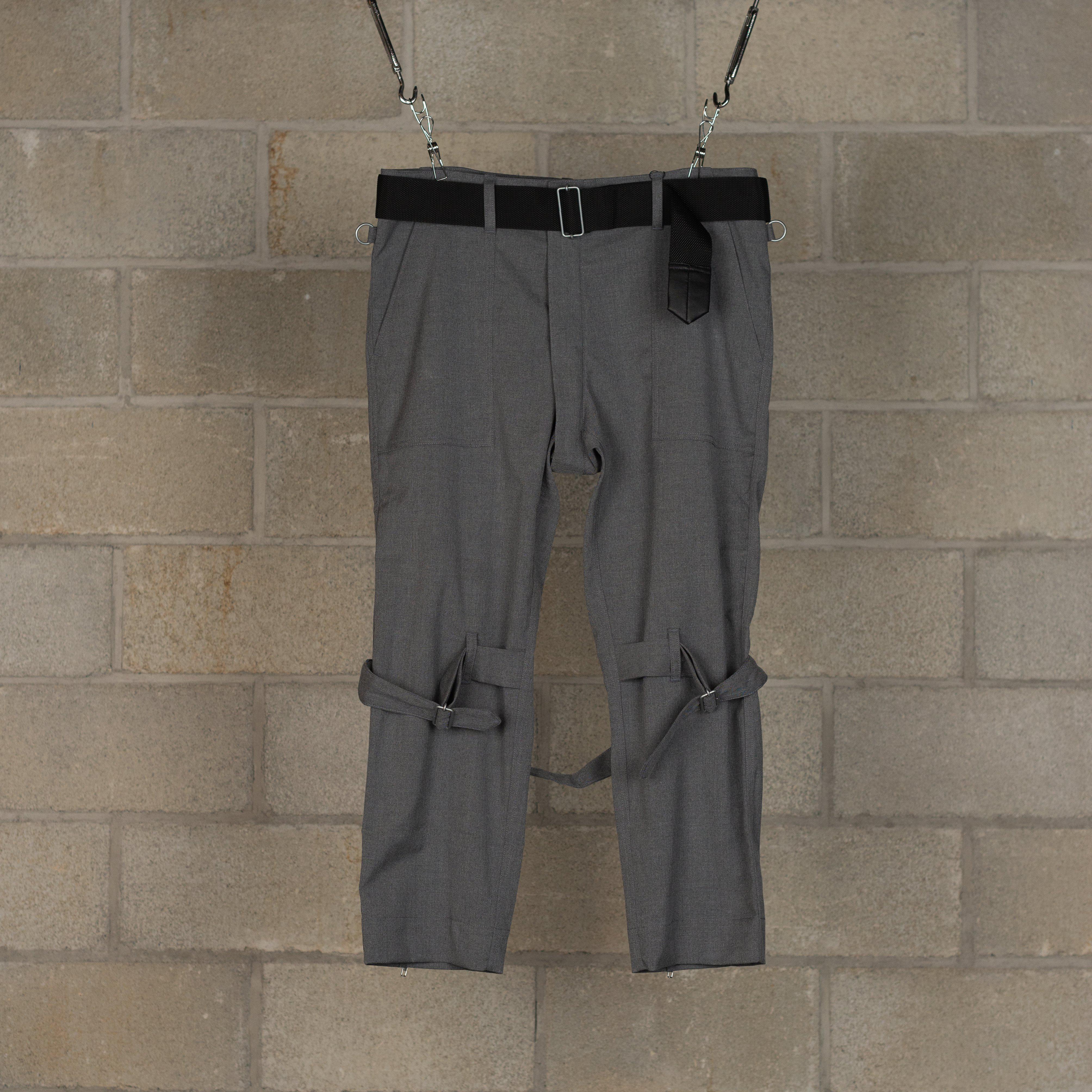 パンツ PEEL & LIFT bondage trousers SIZE:L PEEL & LIFT Bondage Modern Trousers - Grey | Garmentory
