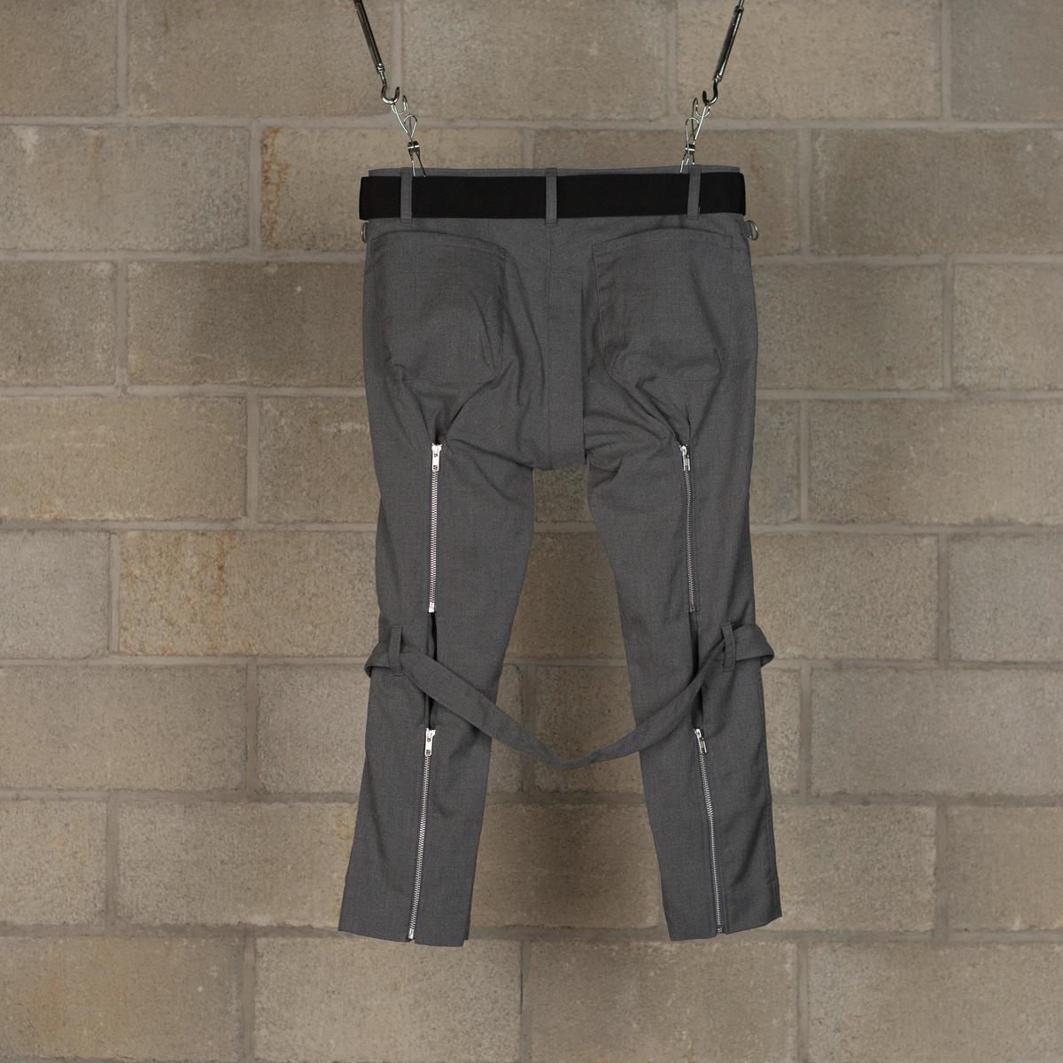 パンツ PEEL & LIFT bondage trousers SIZE:L PEEL & LIFT Bondage Modern Trousers - Grey | Garmentory