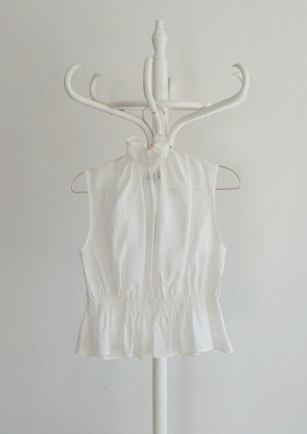 OhSevenDays Monday Ruff Blouse - white OhSevenDays Monday Ruff Blouse - white