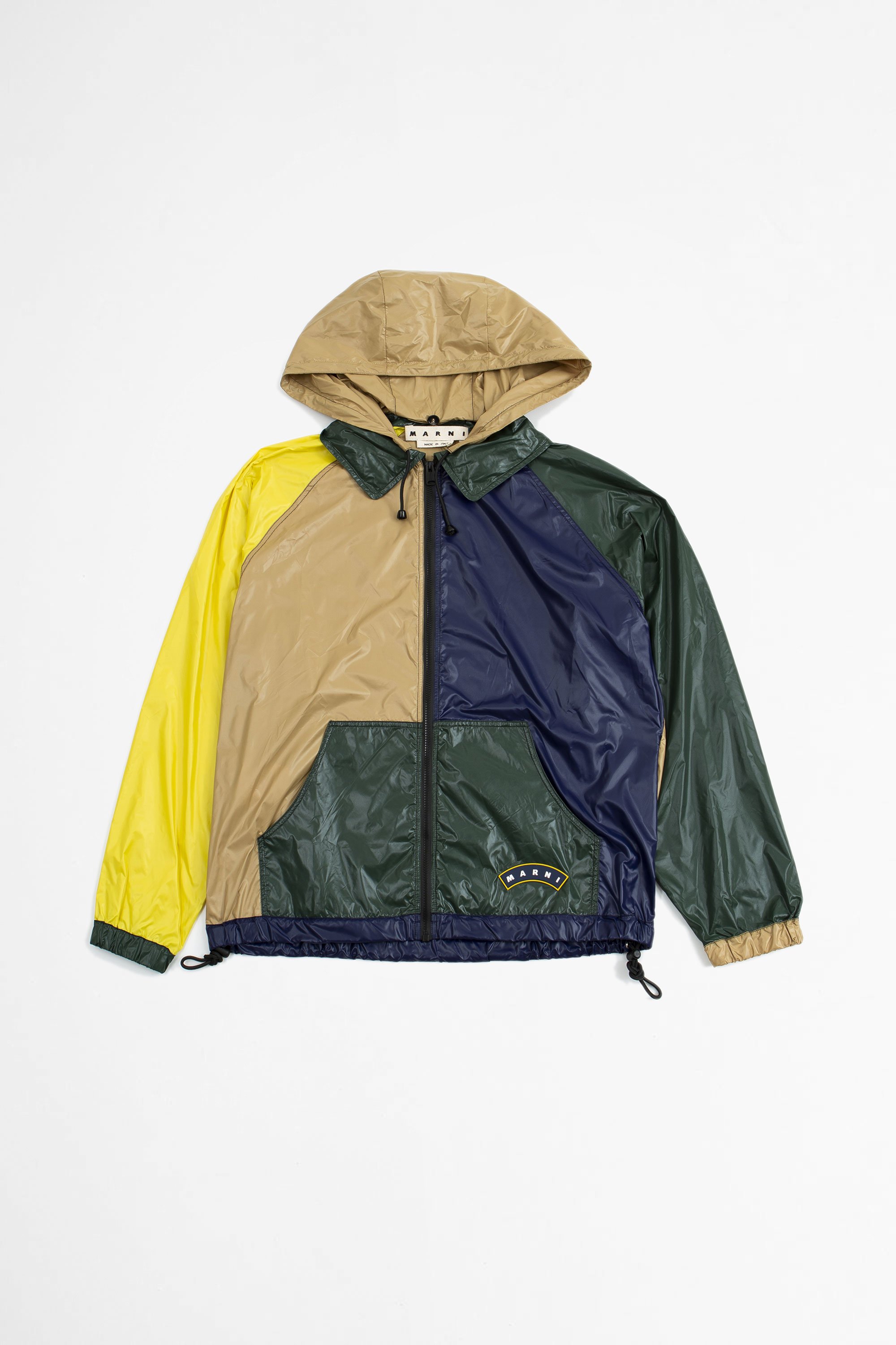 Marni Colour-block Hooded Jacket - Multi | Garmentory