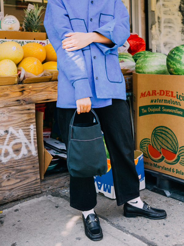 Kaan The Mini Bucket - Black w/ Contrast Stitching