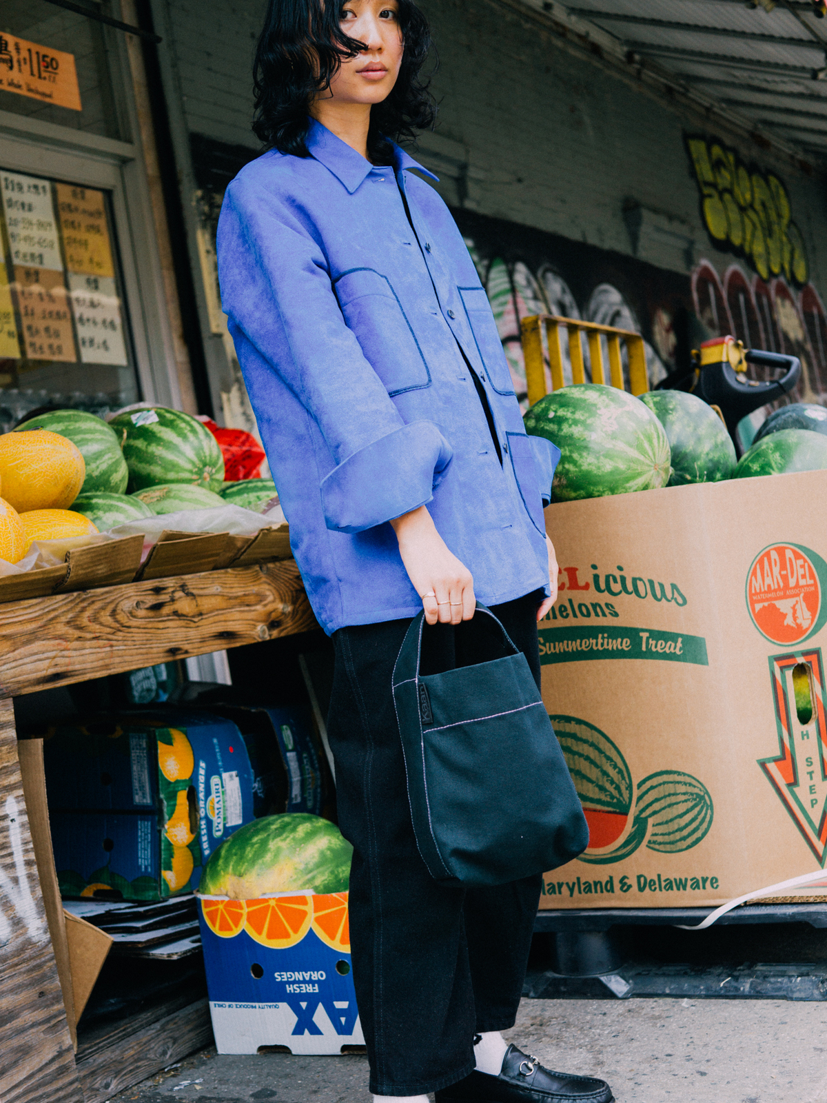 Kaan The Mini Bucket - Black w/ Contrast Stitching - Image 3 of 3