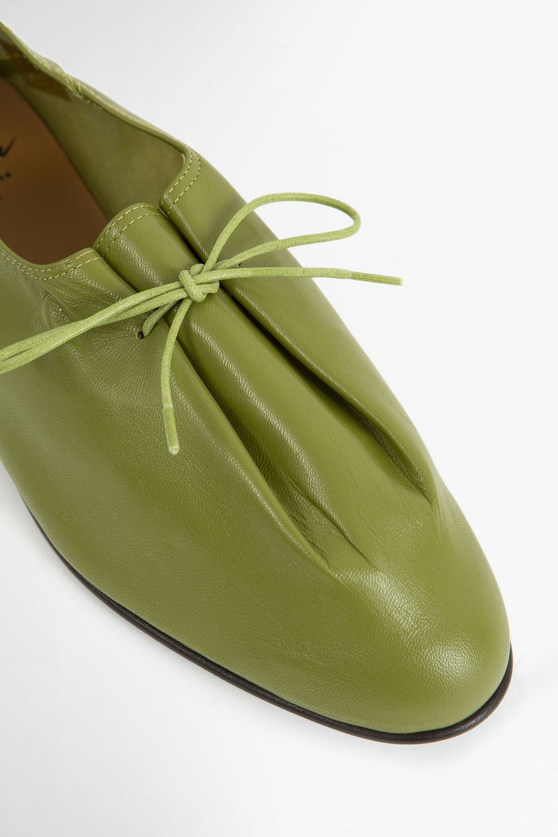 Jacques Soloviere Babouche Bed Shoe - matcha