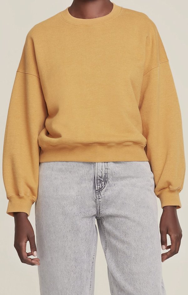 AGOLDE Balloon Sleeve Sweatshirt - Tumeric Heather AGOLDE Balloon Sleeve Sweatshirt - Tumeric Heather