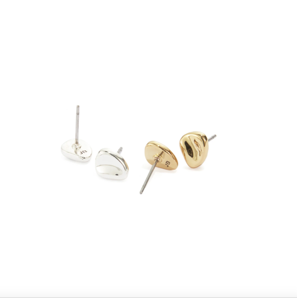 Jenny Bird Beach Nugget Studs - Two-Tone Jenny Bird Beach Nugget Studs - Two-Tone