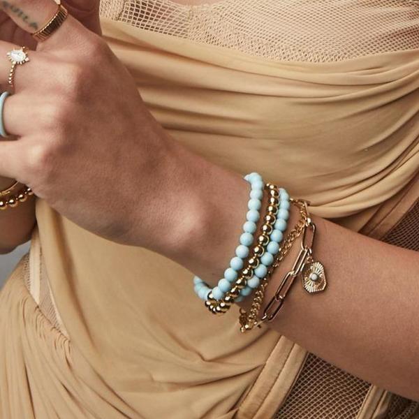 Joy Dravecky In Orbit Bracelet - Opal/Gold Joy Dravecky In Orbit Bracelet - Opal/Gold