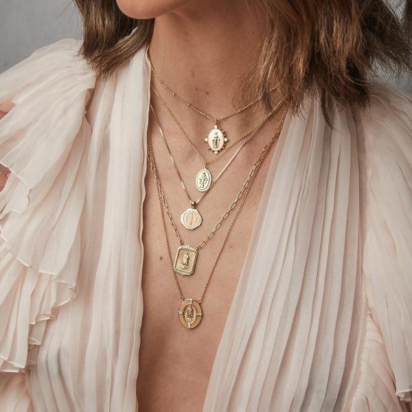 Joy Dravecky Madonna Pendant Necklace - Gold Joy Dravecky Madonna Pendant Necklace - Gold