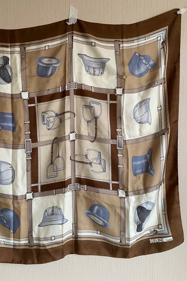 1970's Silk Celine Scarf 1970's Silk Celine Scarf
