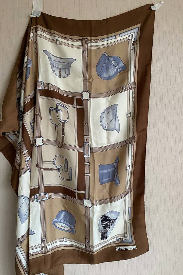 1970's Silk Celine Scarf 1970's Silk Celine Scarf