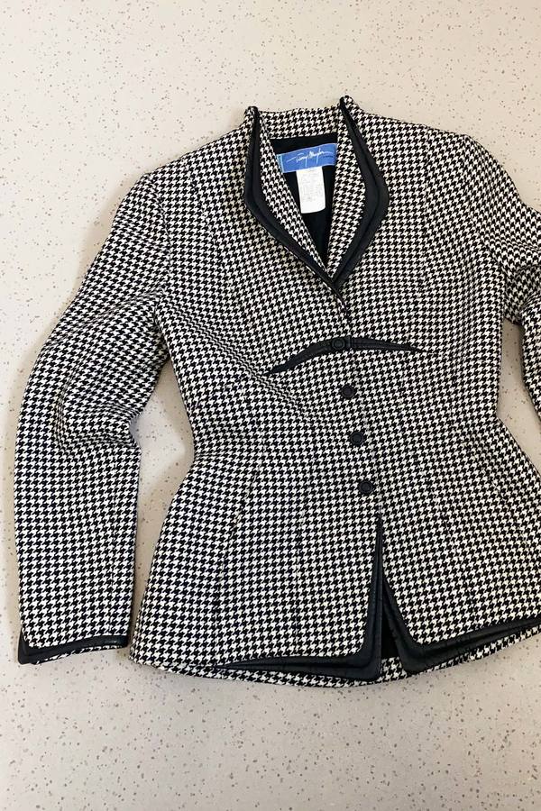 Vintage 1980s Thierry Mugler Jacket - Black/White Vintage 1980s Thierry Mugler Jacket - Black/White