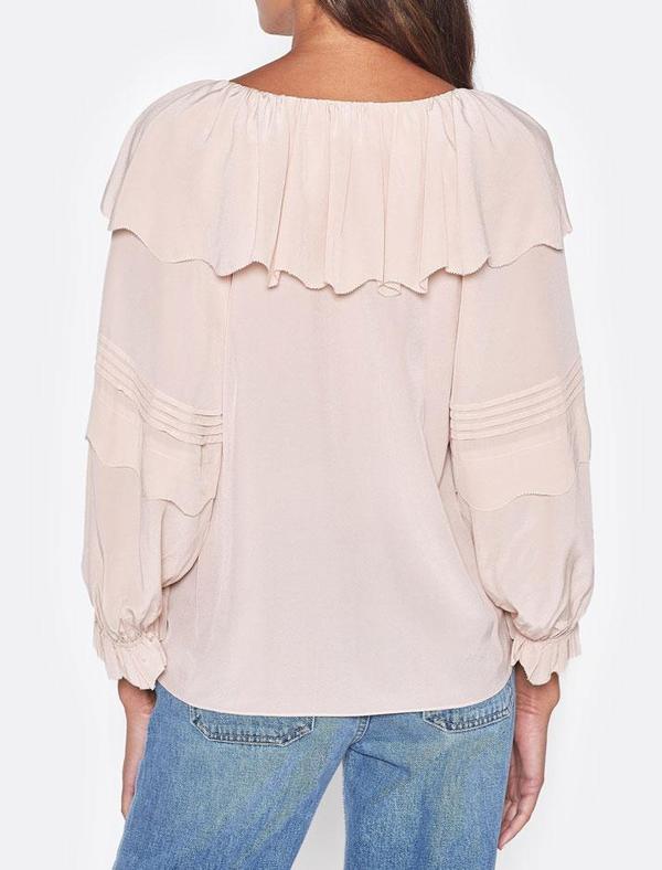 Brennt Silk Top in pink sky Brennt Silk Top in pink sky