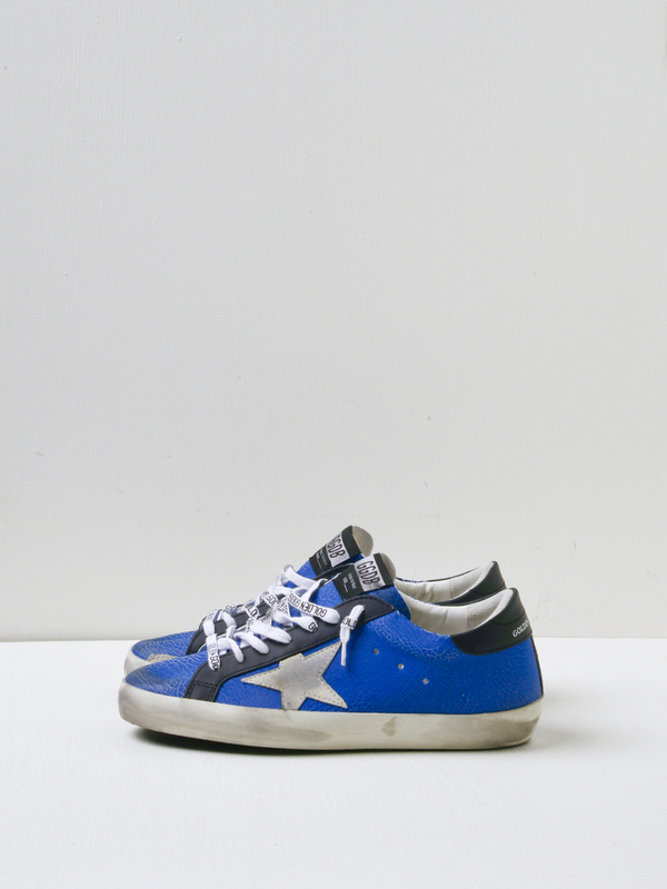 Golden Goose SUPERSTAR LEATHER SNEAKER - BLUE/ICE/BLACK Golden Goose SUPERSTAR LEATHER SNEAKER - BLUE/ICE/BLACK