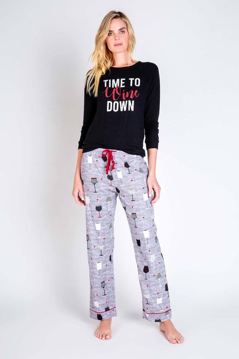 Pj Salvage Wine Pajamas Womens Buy A Salvage Womens Wine Pajama