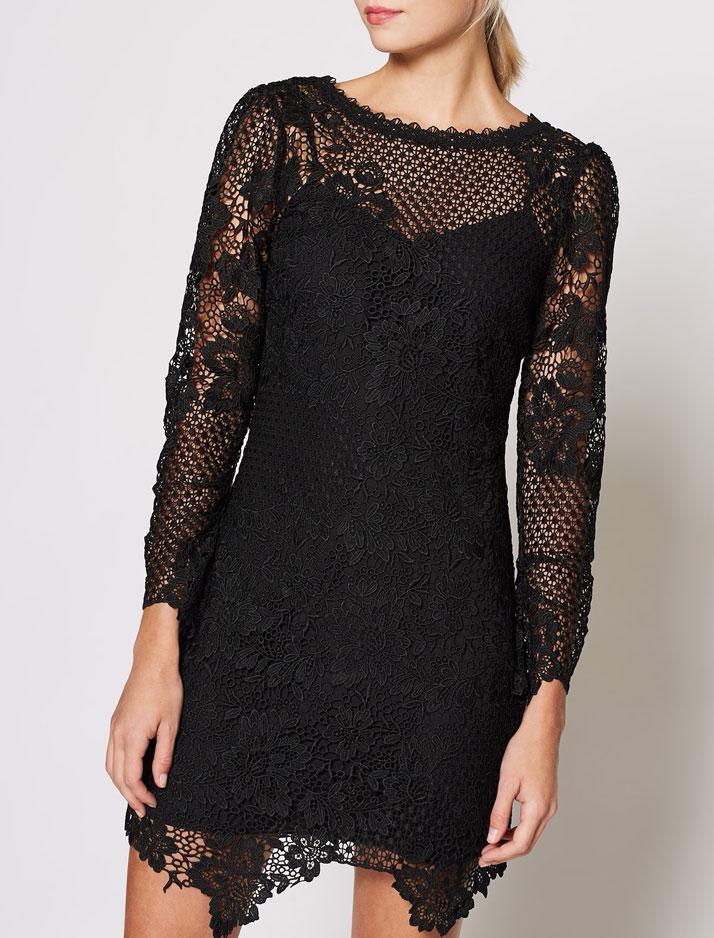 Joie Women's Hemera Lace Dress - Caviar - Size 2 Joie Women's Hemera Lace Dress - Caviar - Size 2