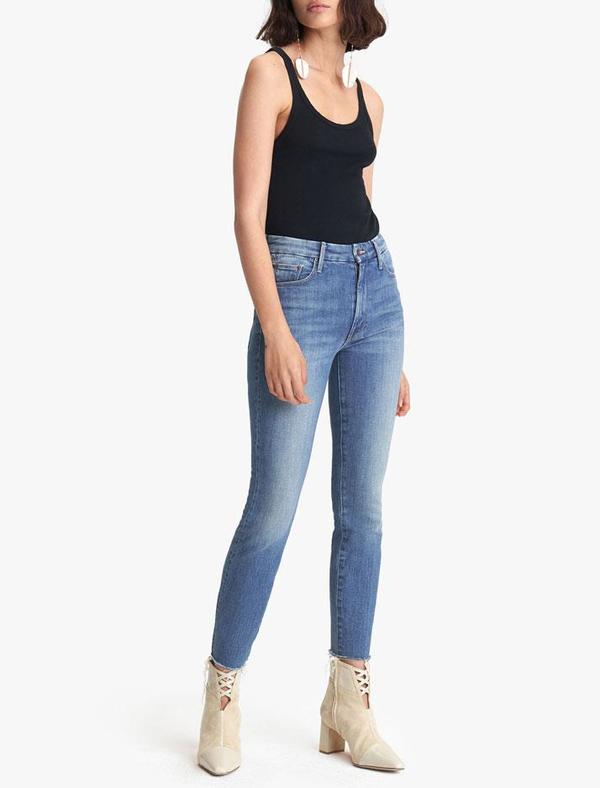 Mother Denim High Waisted Looker Ankle 