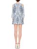 Alice + Olivia Jolene Cold Shoulder Dress - Palace Paisley - Thumbnail 2