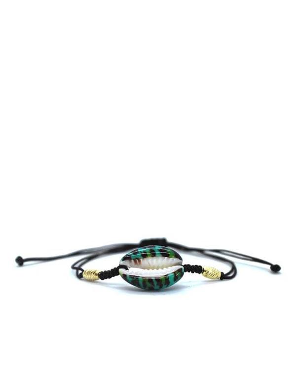 Maison Irem Leopard Enamel Amazon Bracelet - Green Leopard Shell Maison Irem Leopard Enamel Amazon Bracelet - Green Leopard Shell