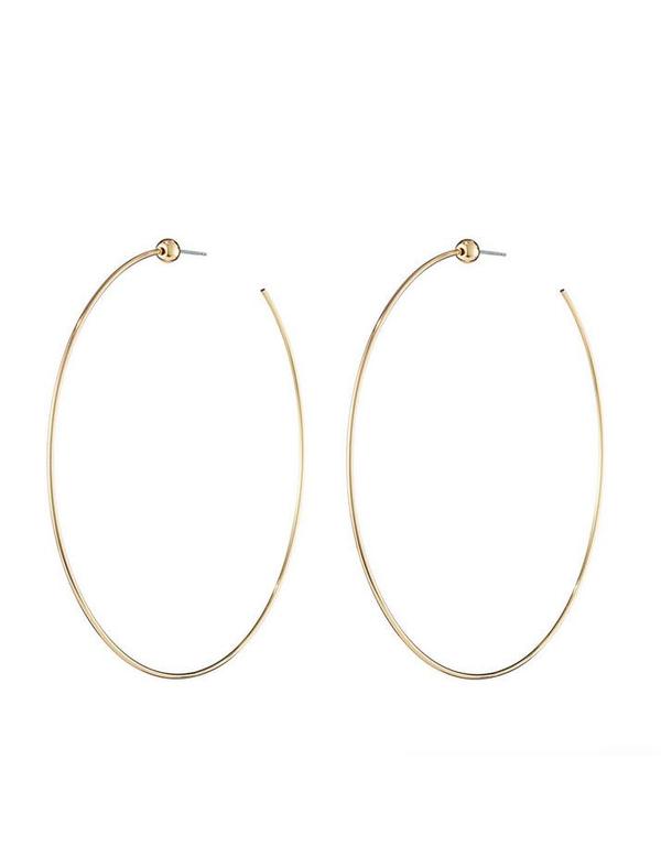 Jenny Bird Medium Icon Hoops - 14K gold-dipped brass Jenny Bird Medium Icon Hoops - 14K gold-dipped brass