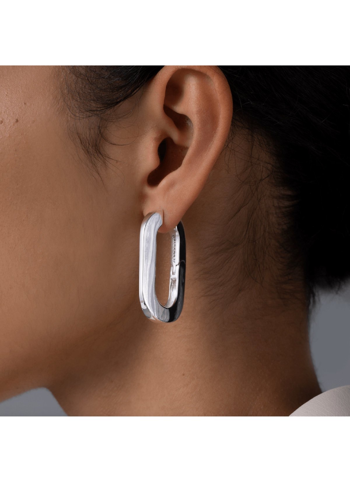 Gold Mega U-Link Earrings main image 1