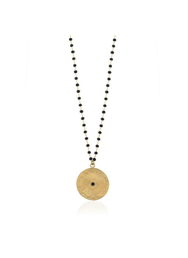 Necklace Blackbead Coin Dante Necklace Blackbead Coin Dante