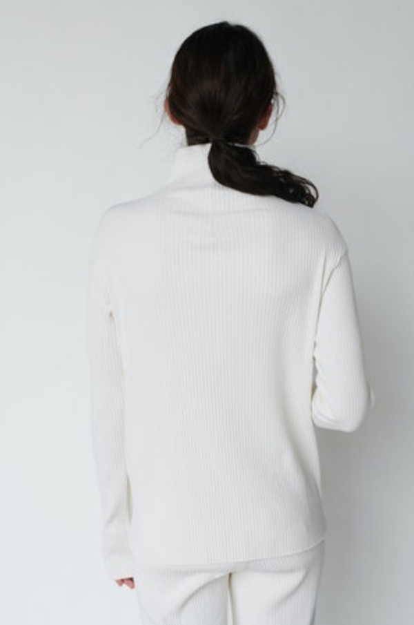 Stateside Ribbed Funnel Neck top Stateside Ribbed Funnel Neck top