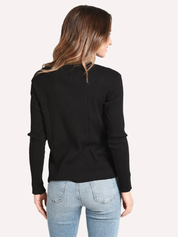 Stateside Ribbed Funnel Neck top Stateside Ribbed Funnel Neck top