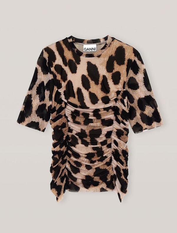 Printed Mesh Blouse Printed Mesh Blouse