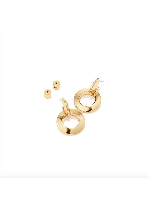 Jenny Bird Toni Knockers earrings - 14K gold-dipped brass Jenny Bird Toni Knockers earrings - 14K gold-dipped brass