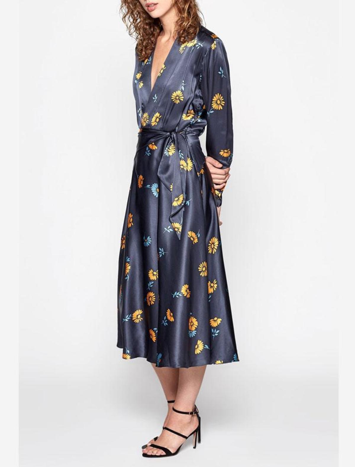 Equipment Vivienne Dress Smokey Blue Multi Garmentory