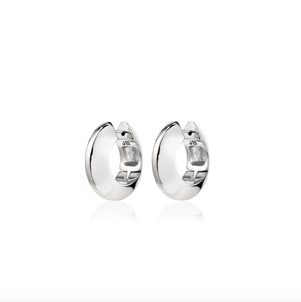 Jenny Bird Wide Hinged Hoops - Silver Jenny Bird Wide Hinged Hoops - Silver