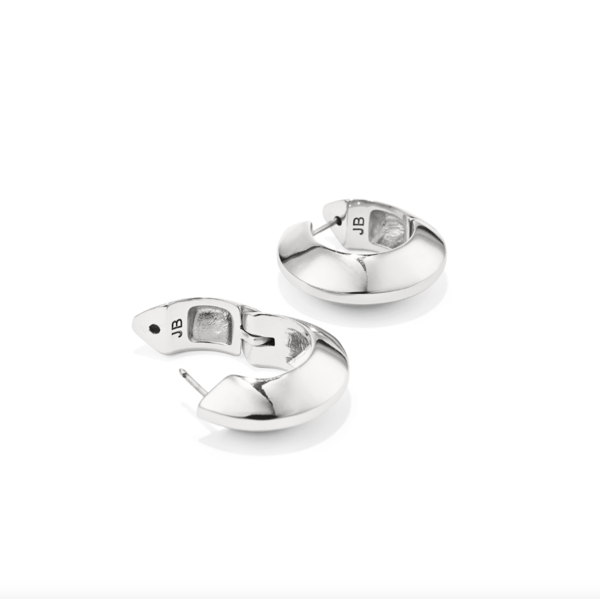 Jenny Bird Wide Hinged Hoops - Silver Jenny Bird Wide Hinged Hoops - Silver