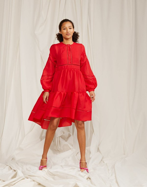 Cynthia Rowley Roma Lace Trim Dress | Garmentory