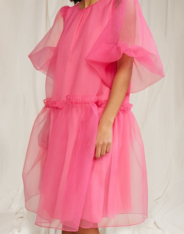 cynthia rowley hot pink dress Cynthia Rowley Dress Womens 2 Hot Pink Sleeveless Fit & Flare Knee Length  Barbie