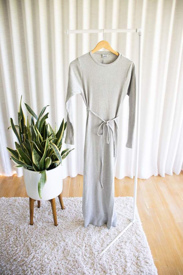 Baserange Brig Dress - Grey Melange Baserange Brig Dress - Grey Melange