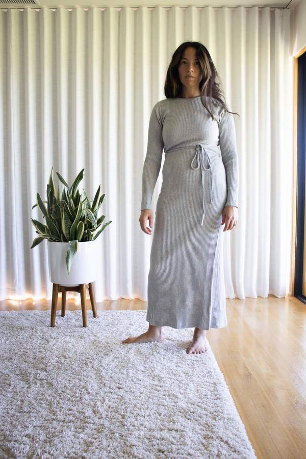 Baserange Brig Dress - Grey Melange Baserange Brig Dress - Grey Melange