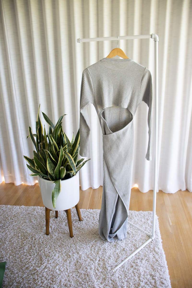 Baserange Brig Dress - Grey Melange | Garmentory 