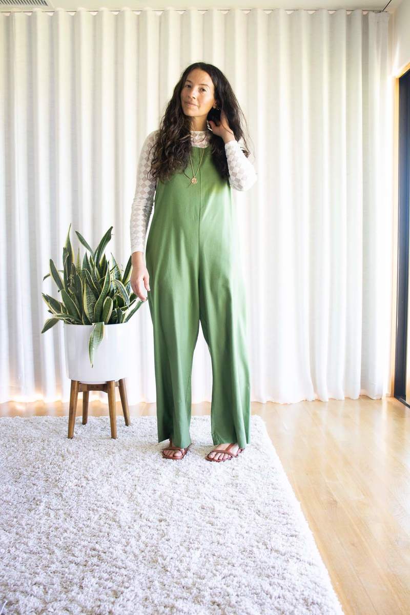 Basrange Yumi Jumpsuit - Sun Moss Green | Garmentory