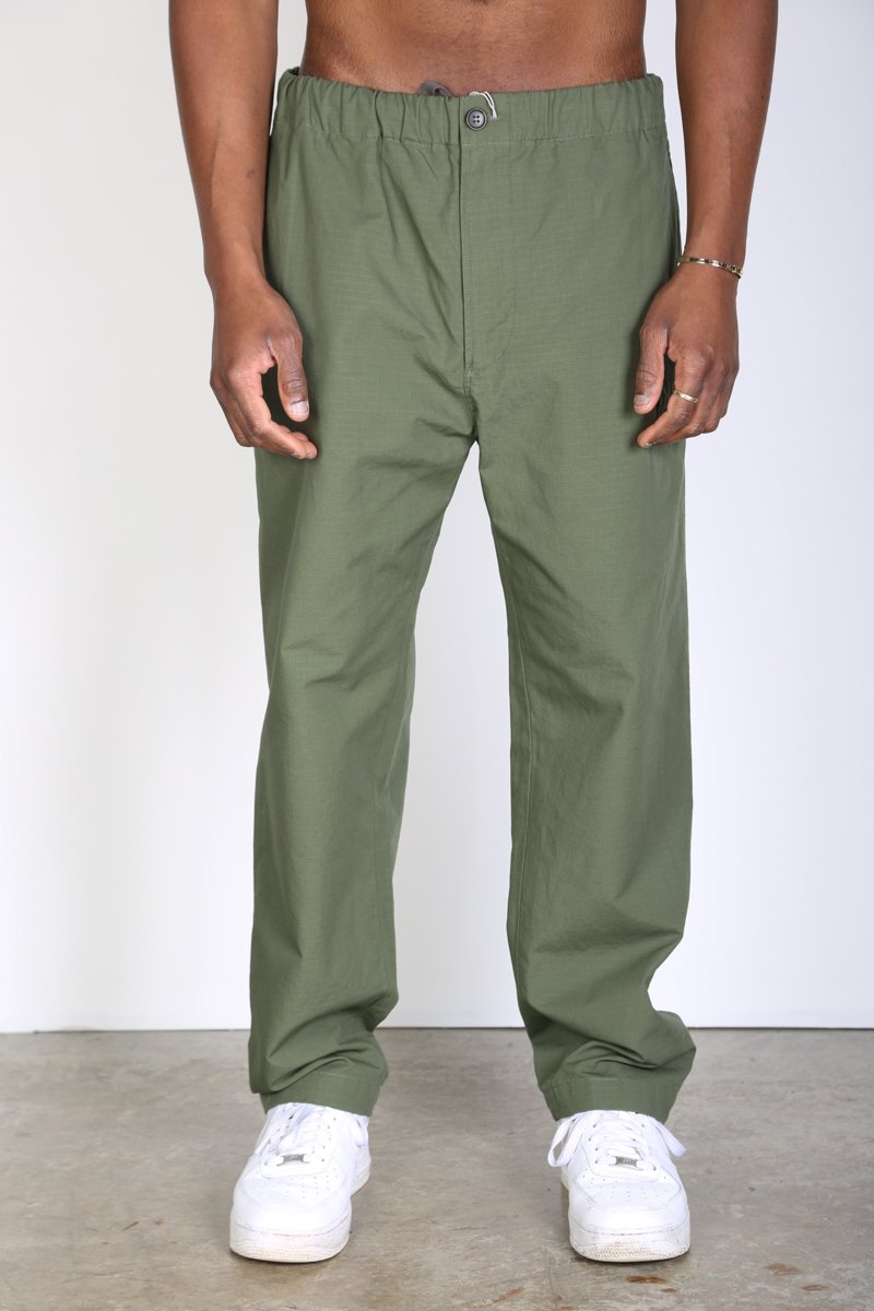 Engineered Garments DRAWSTRING PANT - Green | Garmentory